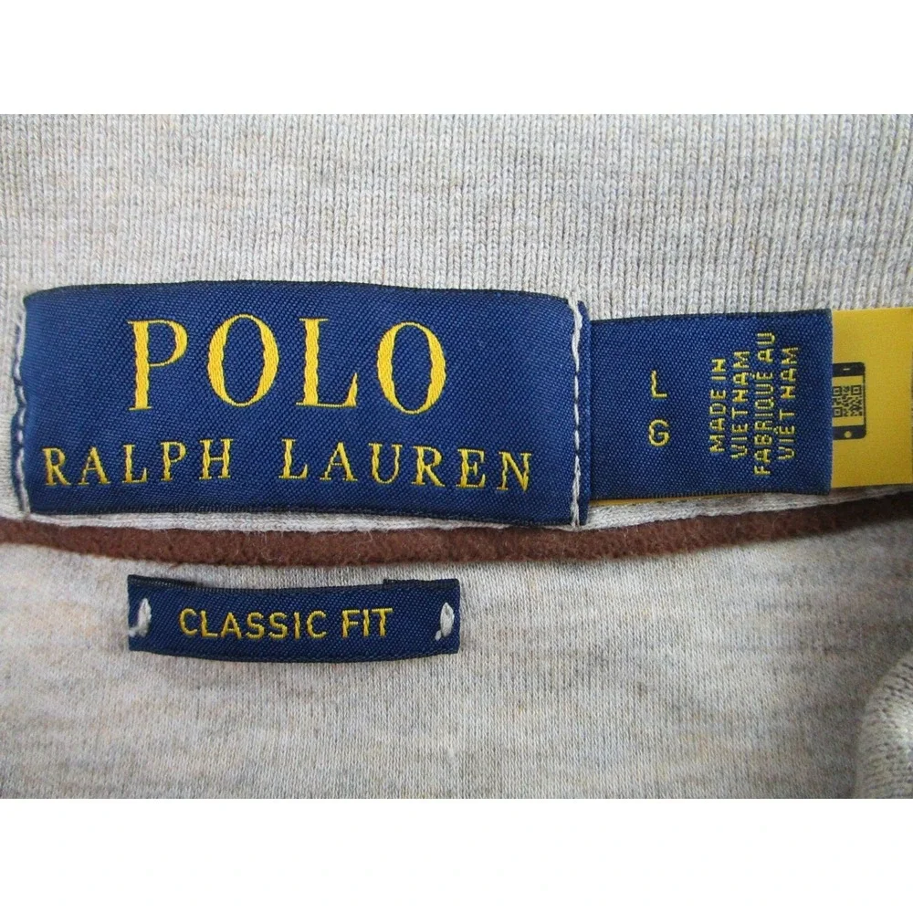 Polo Ralph Lauren Shirt Mens XL Classic Fit Beige Long Sleeve Pony Logo‎ Casual